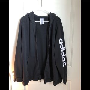 Adidas zippered hoodie